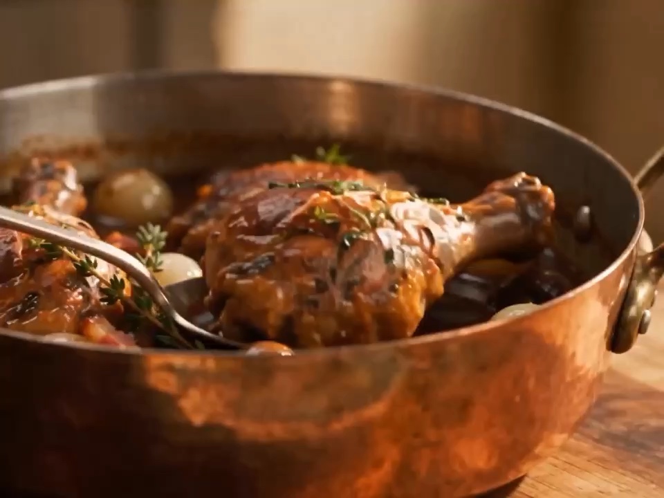 Coq au Vin — Red-Wine-Braised Chicken